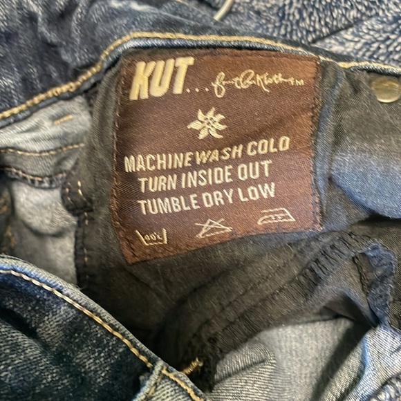 Kut From The Kloth Dark Wash Denim Capri Jeans Size 10 - Picture 8 of 12